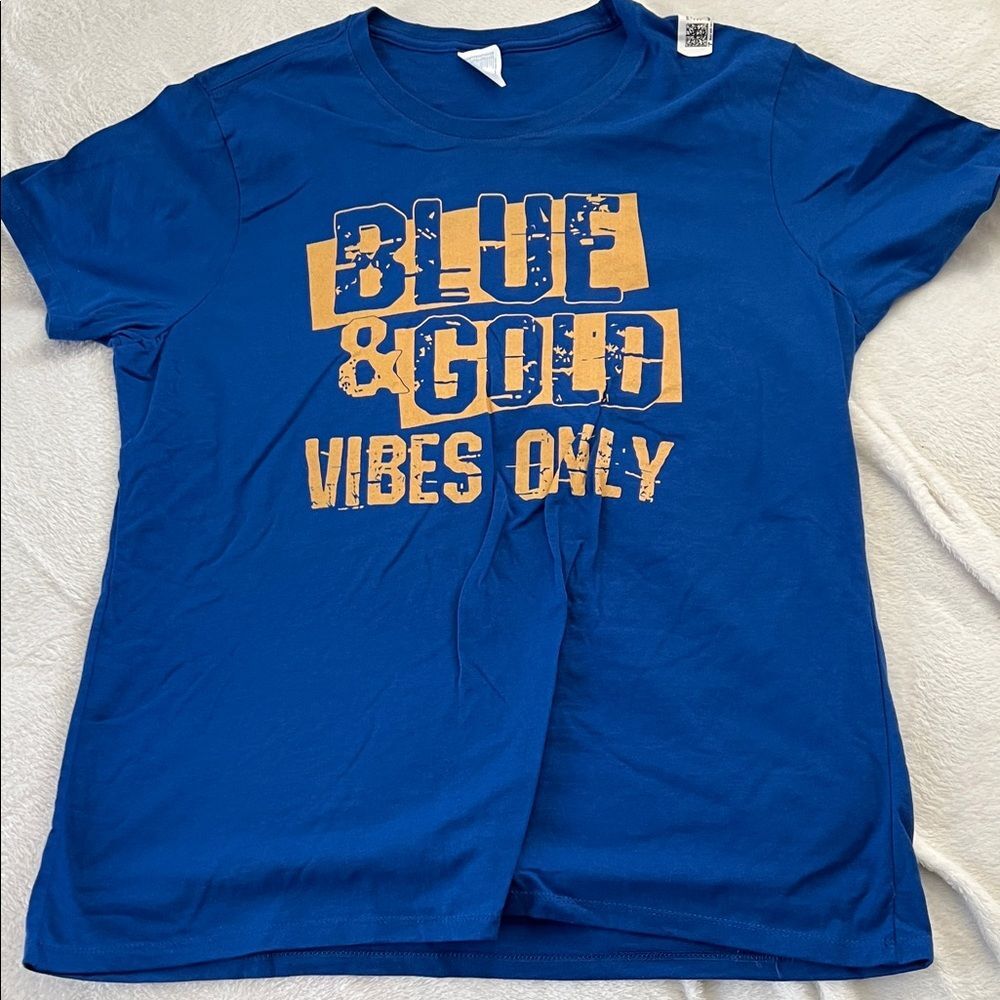 Blue & Gold Vibes Only T-Shirt (Ladies XL)